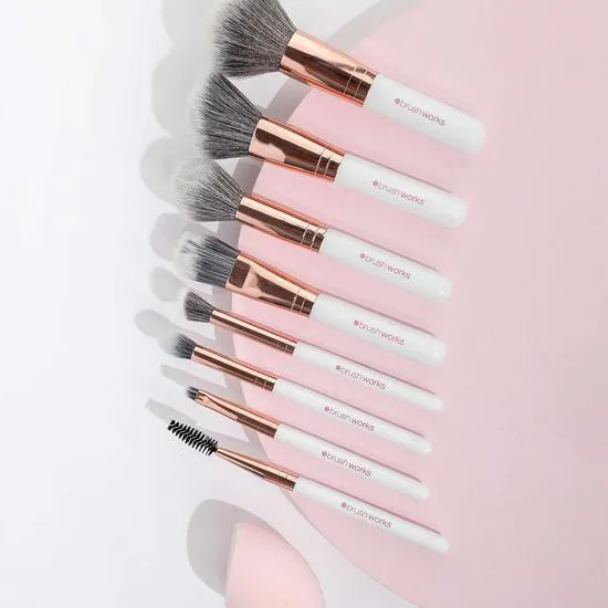 Brushworks Exclusive Makeup Brush & Sponge Set