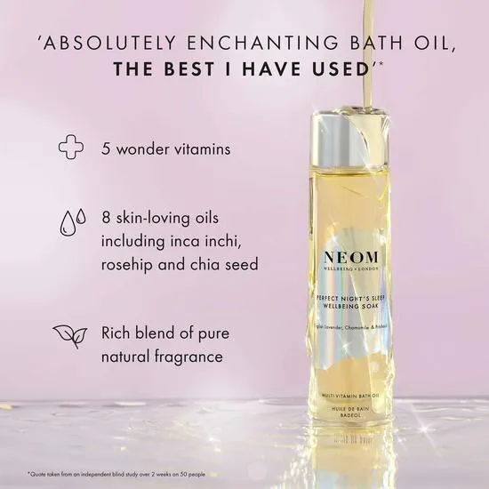 Neom Organics Perfect Night's Sleep Wellbeing Soak Multi-Vitamin Bath Oil 100ml