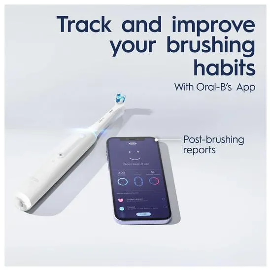 Oral B iO 4 White Electric Toothbrush with Travel Case