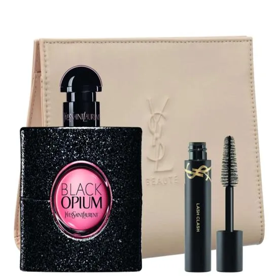 Yves Saint Laurent Black Opium 50ml Eau De Parfum + 2ml Mascara With Pouch Gift Set 2025