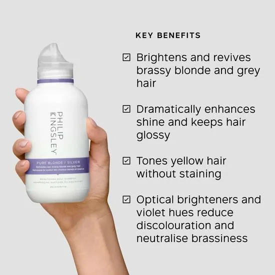 Philip Kingsley Pure Blonde/Silver Shampoo & Conditioner Duo Shampoo 250ml & Conditioner 200ml