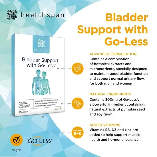 Healthspan Bladder Support With Go-Less Capsules x 60