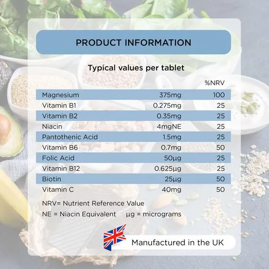 Healthspan 375mg Magnesium Tablets 90 Tablets