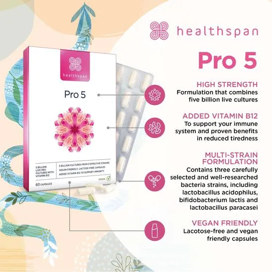 Healthspan Pro 5 Capsules 60 Capsules