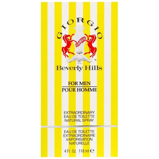 Giorgio Beverly Hills Beverly Hills Yellow Pour Homme Eau De Toilette 118ml