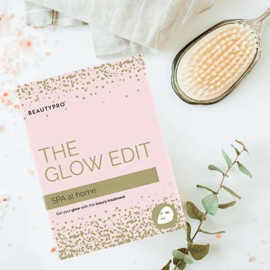 BeautyPro Spa At Home: The Glow Edit Set 1 Gold Foil Mask, 1 Under Eye Mask & 1 Bubbling Cleansing Mask