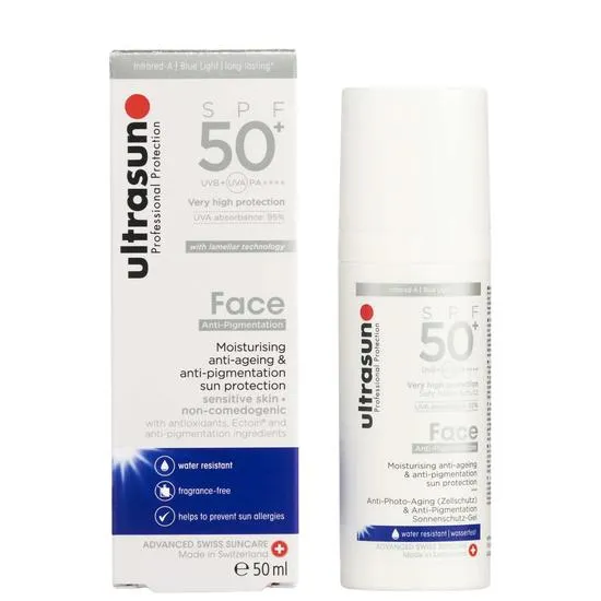 Ultrasun SPF 50+ Anti-Ageing & Anti-Pigmentation Facial Sun Cream 50ml