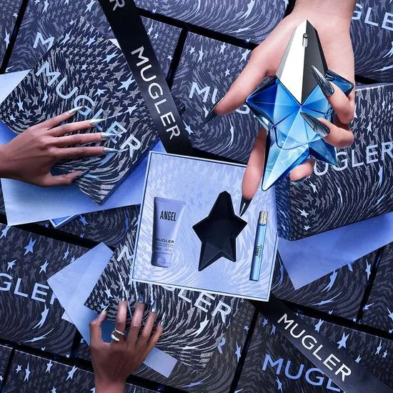 Mugler Angel 50ml Eau De Parfum + 50ml Body Lotion + 10ml Eau De Parfum Gift Set