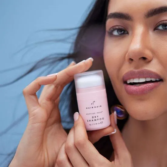 Hair Gain Peptide Puff Dry Shampoo & Scalp Massager