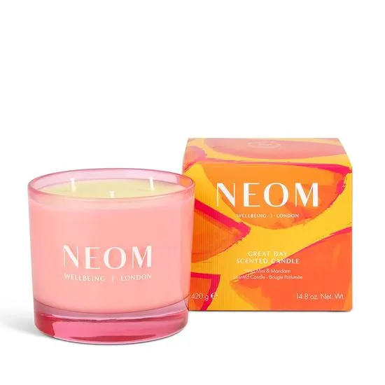 Neom Organics Great Day 3 Wick Candle Wild Mint & Mandarin 420g