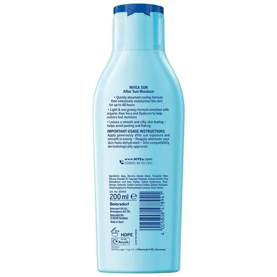 Nivea Aftersun Moisturising Lotion 200ml