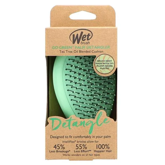 Wet Brush Go Green Tea Tree Oil Blended Cushion Palm Detangler