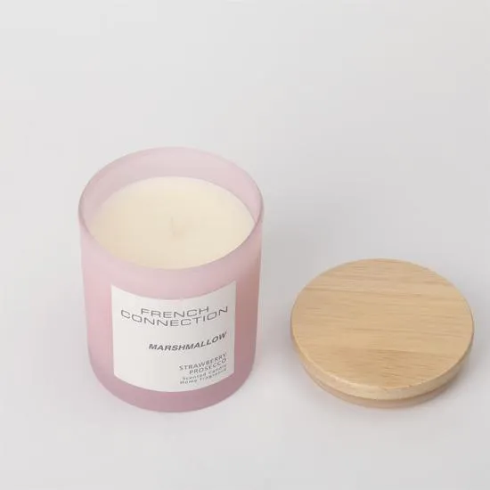 French Connection Pastel Collection Strawberry Prosecco Candle 206g
