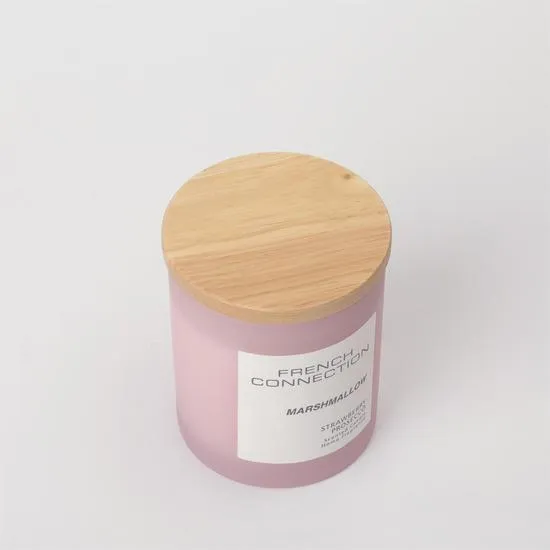 French Connection Pastel Collection Strawberry Prosecco Candle 206g