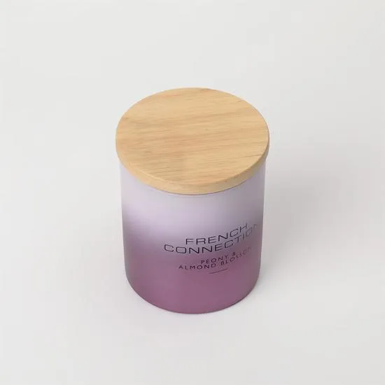 French Connection Metallic Collection Peony & Almond Blossom Candle 200G