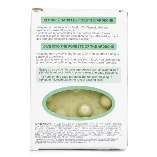 Melvita L'Or Vegetal Organic Exfoliating Smoothing Body Soap 125g
