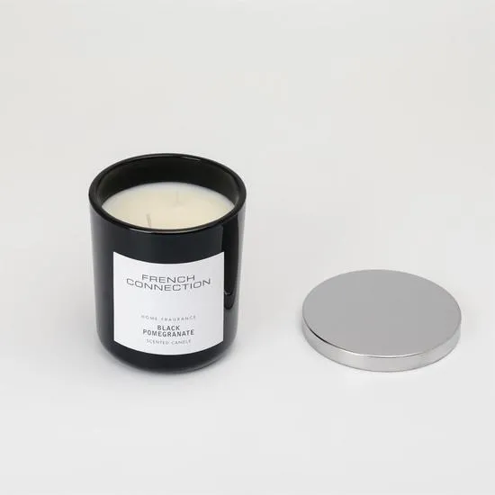 French Connection Black & White Collection Black Pomegranate Candle 158g