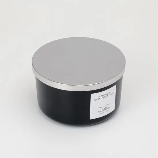 French Connection Black & White Collection Black Pomegranate Candle 158g