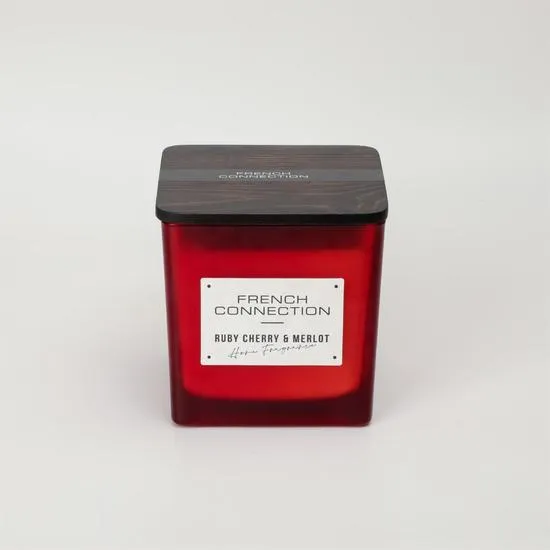 French Connection Autumn Collection Ruby Cherry & Merlot Candle 200G