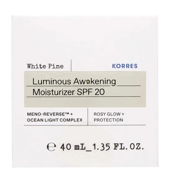 Korres White Pine Luminous Awakening Moisturiser SPF 20 40ml