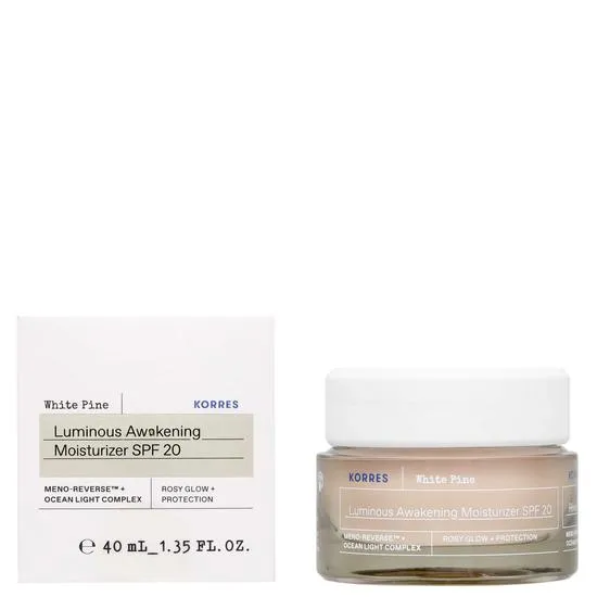 Korres White Pine Luminous Awakening Moisturiser SPF 20 40ml