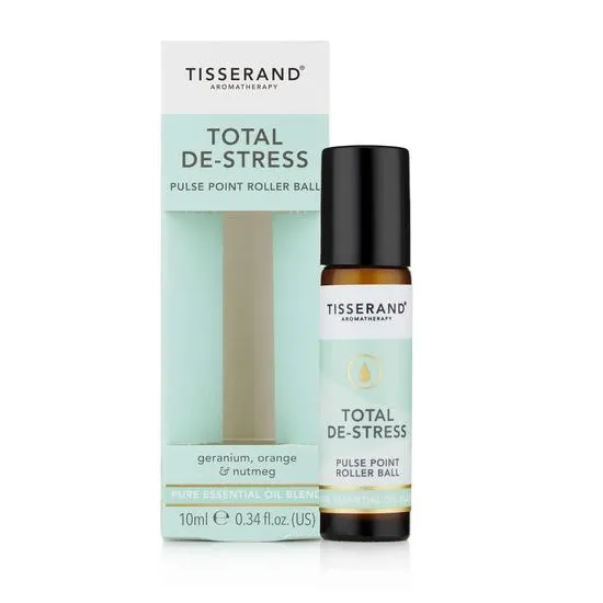 Tisserand Aromatherapy Total De-Stress Pulse Point Roller Ball 10ml