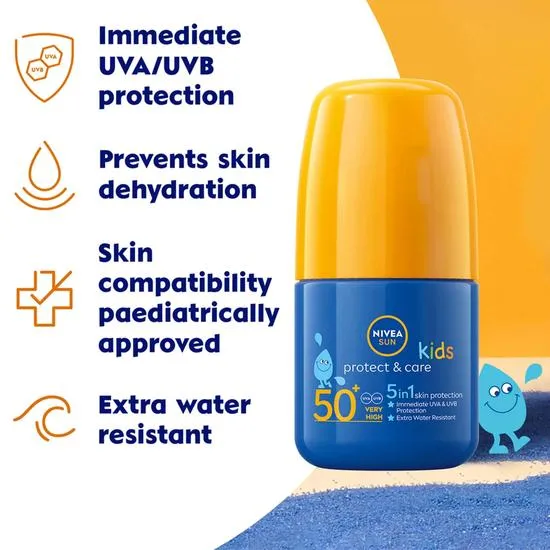 Nivea Sun Kids Protect & Care SPF 50+ Roll On 50ml