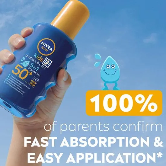 Nivea Sun Kids Protect & Care SPF 50+ Coloured Spray 200ml