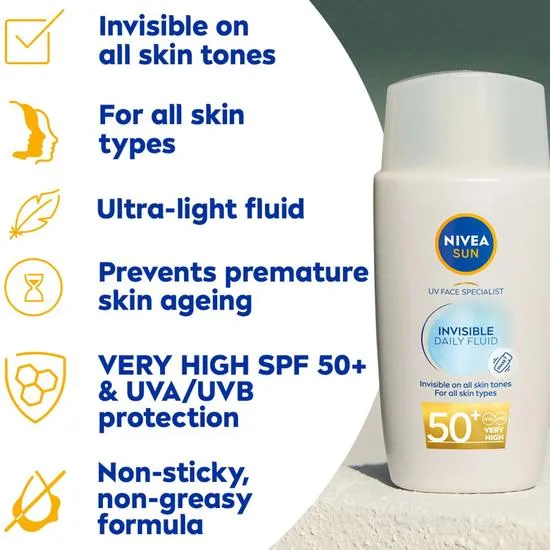 Nivea UV Face Specialist Invisible Daily Fluid SPF 50+ 40ml