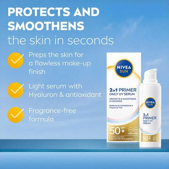 Nivea UV Face Specialist 2in1 Primer Daily UV Serum SPF 50+ 40ml