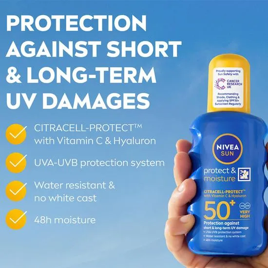 Nivea Protect & Moisture SPF 50+ Spray 200ml