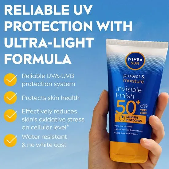 Nivea Protect & Moisture Invisible Finish SPF 50+ 150ml