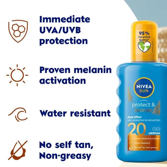 Nivea Protect & Bronze SPF 20 Spray 200ml