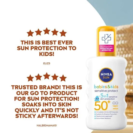 Nivea Sun Babies Sensitive Protect SPF 50+ Spray 200ml