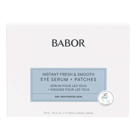 BABOR Skinovage Instant Fresh & Smooth Eye Serum + Patches