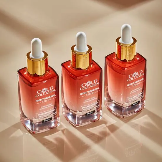 Gold Collagen Night Renewal Wrinkle Repair Skin Regenerating Serum 30ml