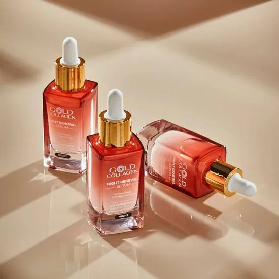 Gold Collagen Night Renewal Wrinkle Repair Skin Regenerating Serum 30ml