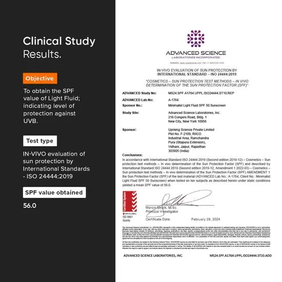 Minimalist Light Fluid SPF 50 Face Sunscreen 50ml