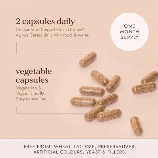 Fushi Organic Chaste Tree x 60 Capsules