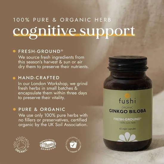 Fushi Organic Ginkgo Biloba 60 Capsules