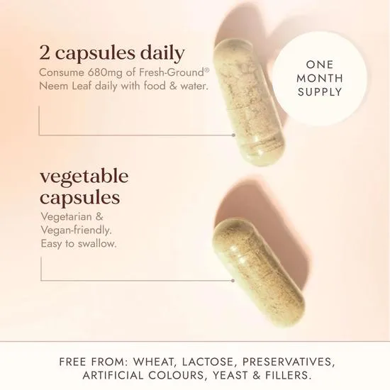 Fushi Organic Neem Leaf x 60 Capsules