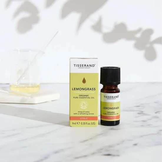 Tisserand Aromatherapy Pure Essential Oils Lemongrass Organic Essential Oil 9ml