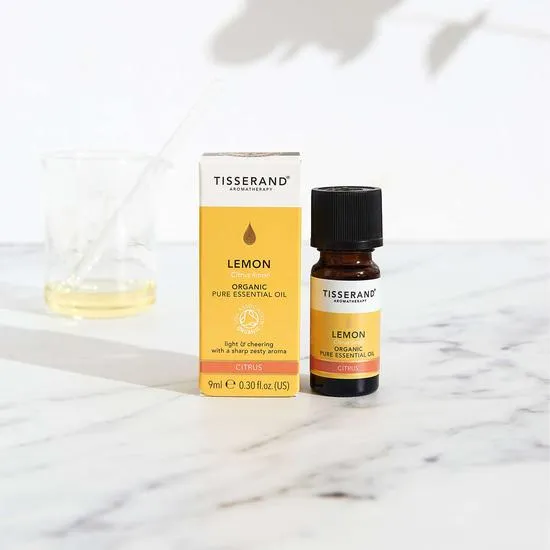 Tisserand Aromatherapy Pure Essential Oils Lemon Organic Essential Oil 9ml