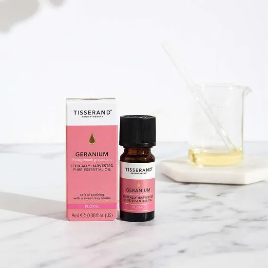 Tisserand Aromatherapy Pure Essential Oils Geranium Organic Essential Oil 9ml
