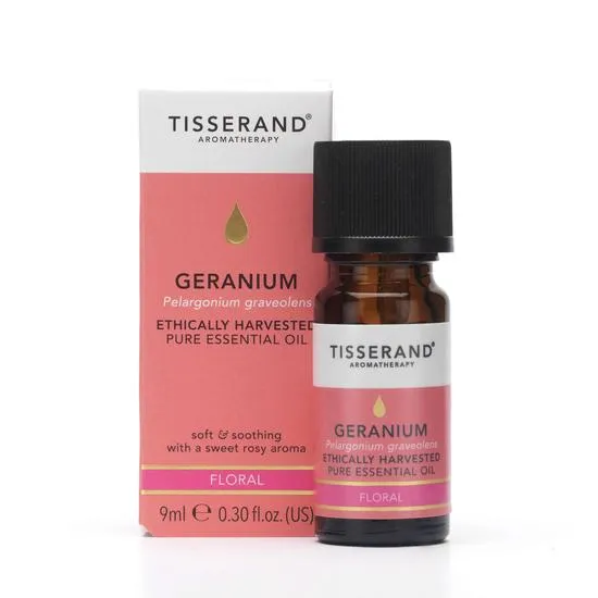 Tisserand Aromatherapy Pure Essential Oils Geranium Organic Essential Oil 9ml
