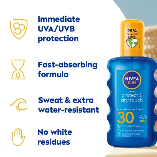 Nivea Protect & Dry Touch SPF 30 Invisible Spray 200ml