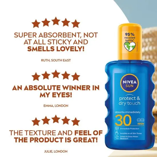 Nivea Protect & Dry Touch SPF 30 Invisible Spray 200ml