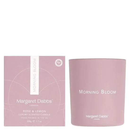 Margaret Dabbs Morning Bloom Rose & Lemon Candle 220g