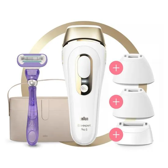 Braun IPL Silk-expert Pro 5 PL5347 IPL with 5 Extras: Venus razor and Super Premium Beauty Box