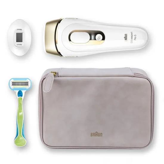 Braun IPL Silk-expert Pro 5 PL5124 IPL with 3 Extras: Precision Head, Venus Razor and Premium Pouch